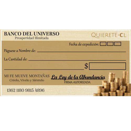 Cheque de la abundancia